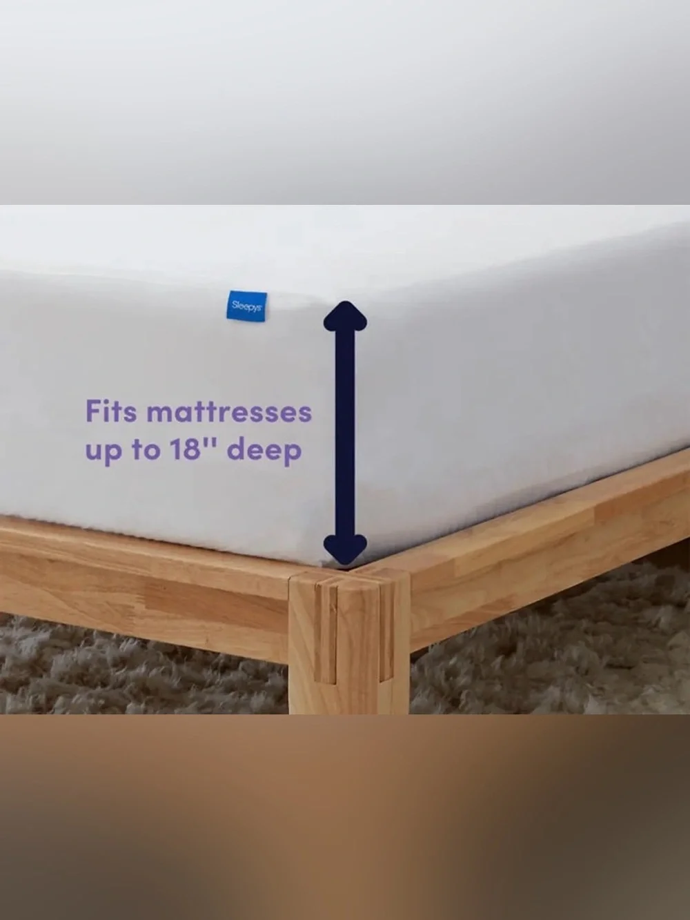 Ultimate Allergy Bamboo Mattress Protector — White (King)